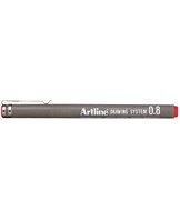 Artline Drawing System 0.8 rød